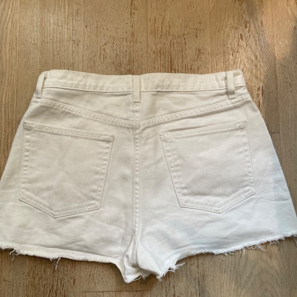 Reformation White Denim Shorts - Picture 4 of 5